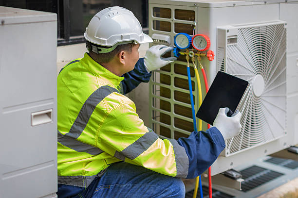 Professional Ductwork Repair technician working in Ellington, CT